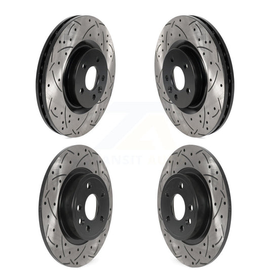 [Avant + Arrière] Kit de disque (percé rainuré revêtu) de frein pour Land Rover Discovery Sport Jaguar E-Pace KD-100561