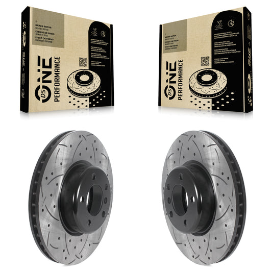 [Avant] Kit de disque (percé rainuré revêtu) de frein pour BMW 328i xDrive 428i 335i 330i 320i Gran Coupe 435i 228i GT M235i 440i 340i 328d 430i M240i 230i ActiveHybrid 3 KD-100564