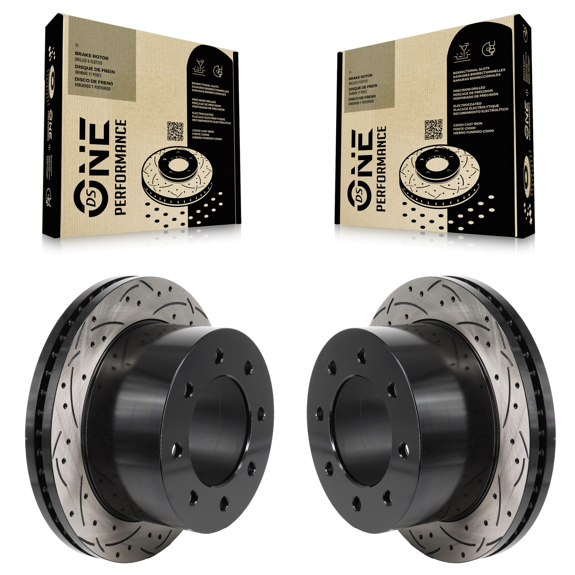 [Arrière] Disque de frein pour 2011-2019 GMC Sierra 3500 HD Chevrolet Silverado KD-100729