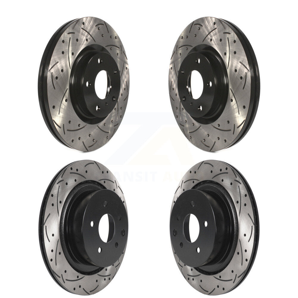 [Avant et Arrière] Disque de frein pour 2009-2013 INFINITI G37 Without Brembo Brakes KD-100812