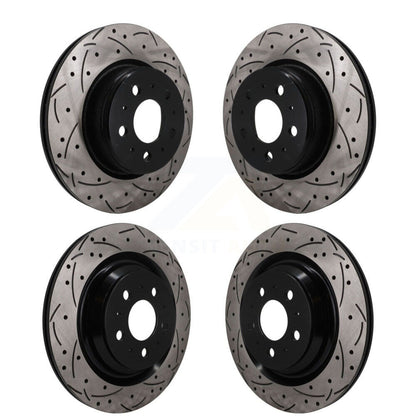 [Avant et Arrière] Disque de frein pour 2017-2022 Tesla 3 With Gray Painted Calipers KD-100833
