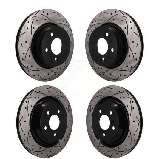 [Avant et Arrière] Disque de frein pour 2017-2022 Tesla 3 With Gray Painted Calipers KD-100833