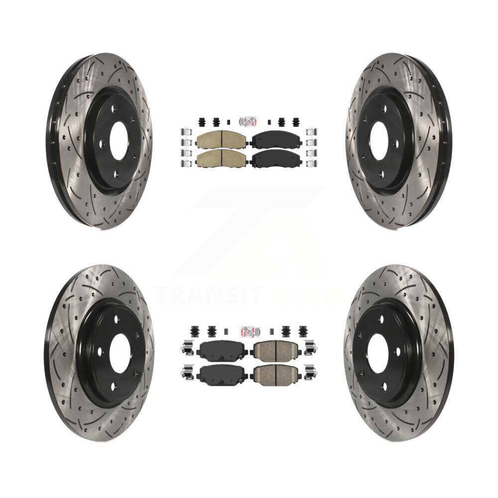 [Avant et Arrière] Disque et plaquette de frein pour Dodge Grand Caravan Journey Town & KDA-100554