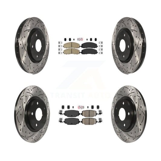 [Avant et Arrière] Disque et plaquette de frein pour Dodge Grand Caravan Journey Town & KDA-100554