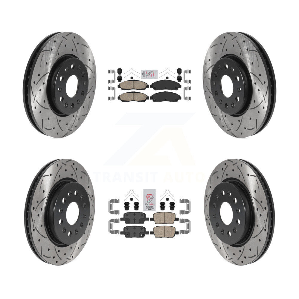 [Avant et Arrière] Disque et plaquette de frein pour Chevrolet Traverse GMC Acadia Buick KDA-100588