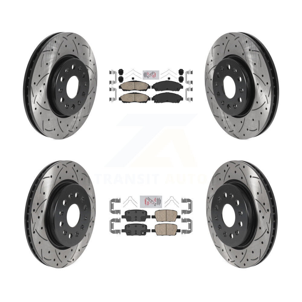 [Avant et Arrière] Disque et plaquette de frein pour Chevrolet Traverse GMC Acadia Buick KDA-100589