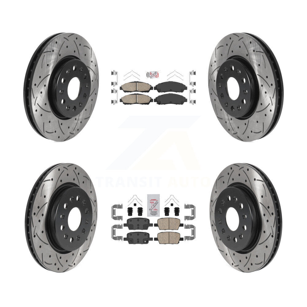 [Avant et Arrière] Disque et plaquette de frein pour Chevrolet Traverse GMC Acadia Buick KDA-100590