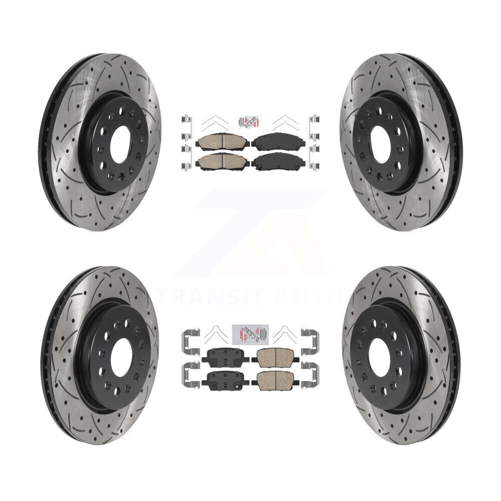 [Avant et Arrière] Disque et plaquette de frein pour Chevrolet Traverse GMC Acadia Buick KDA-100591