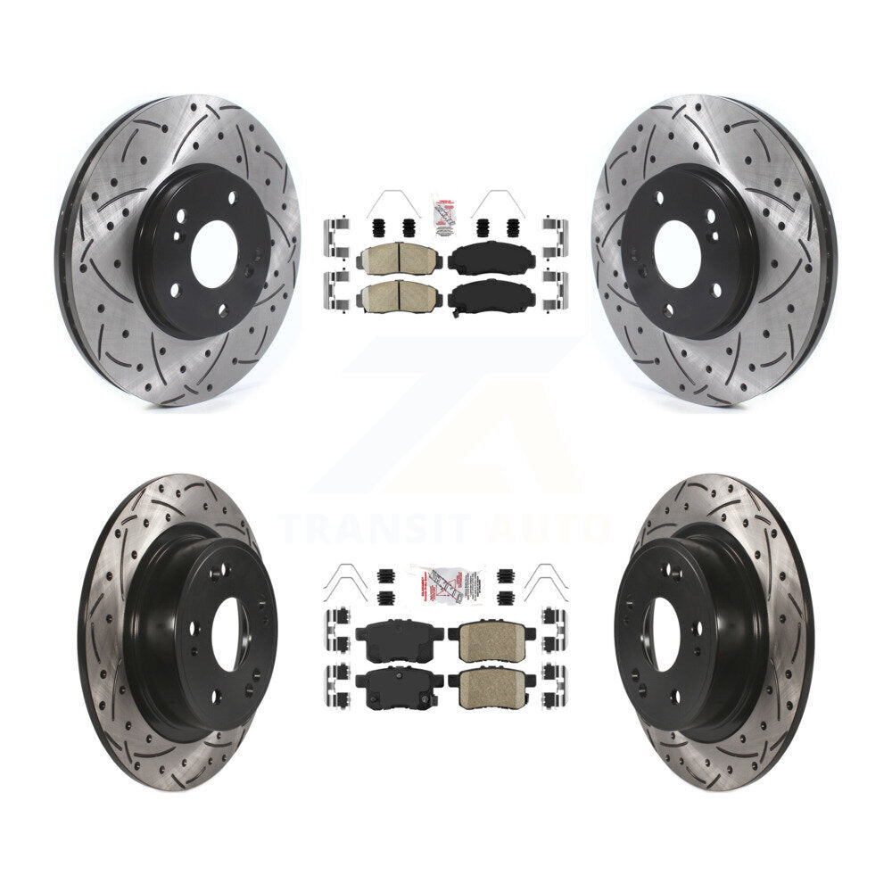 [Avant et Arrière] Disque et plaquette de frein pour Honda Accord Acura TSX KDA-100625