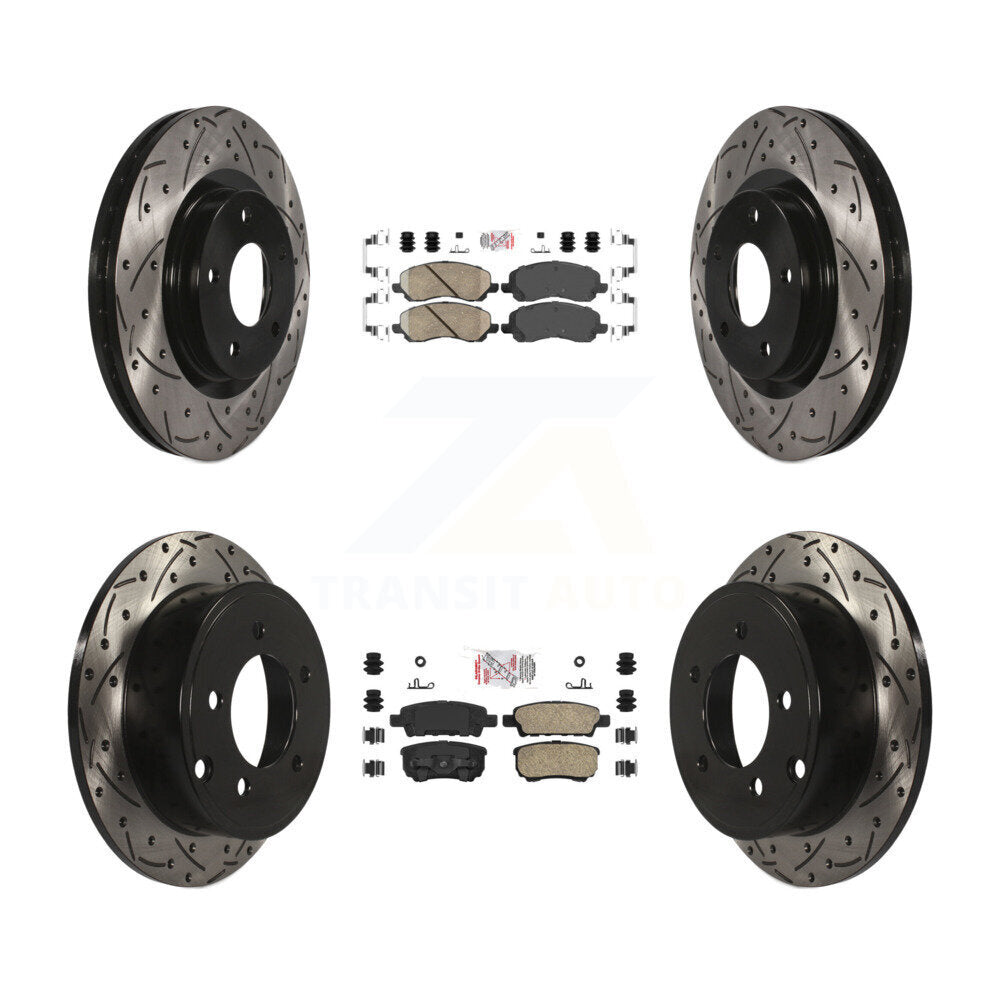 [Avant et Arrière] Disque et plaquette de frein pour Jeep Patriot Compass Dodge Caliber KDA-100651