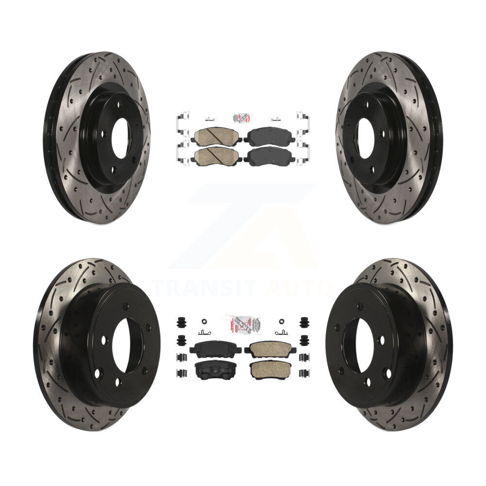 [Avant et Arrière] Disque et plaquette de frein pour Jeep Patriot Compass Dodge Caliber KDA-100653