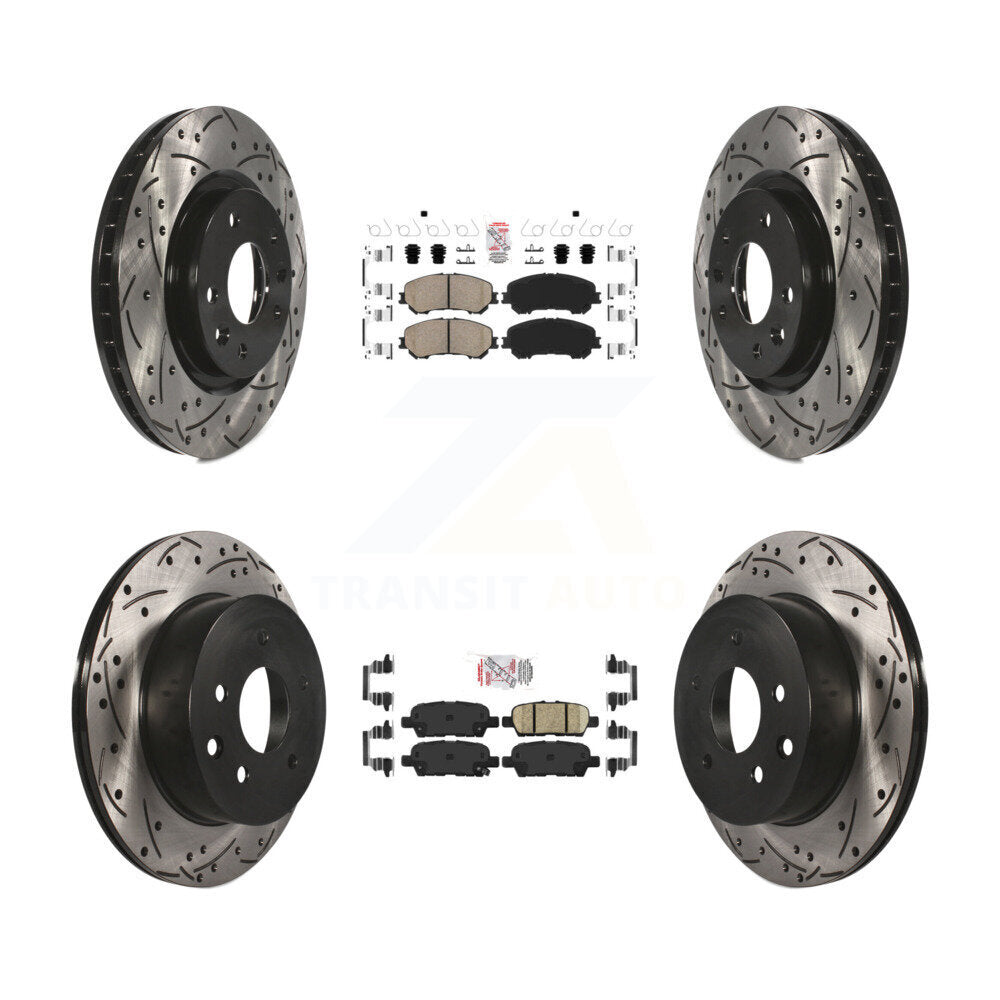 [Avant et Arrière] Disque et plaquette de frein pour Nissan Rogue Sport Qashqai KDA-100712