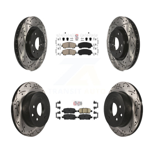 [Avant et Arrière] Disque et plaquette de frein pour Nissan Rogue Sport Qashqai KDA-100712