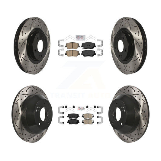 [Avant et Arrière] Disque et plaquette de frein pour Kia Sorento Hyundai Santa Fe Sport KDA-100762