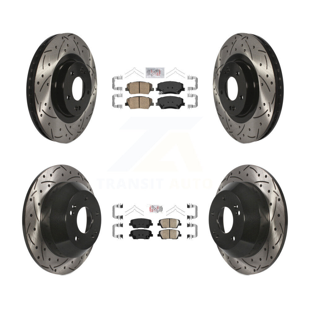 [Avant et Arrière] Disque et plaquette de frein pour Kia Sorento Hyundai Santa Fe Sport KDA-100763