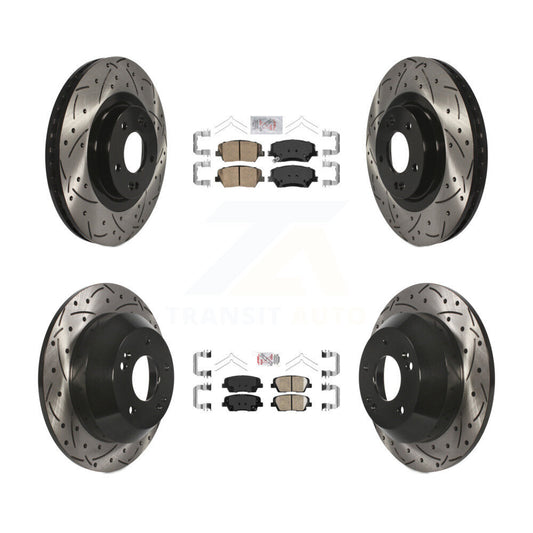 [Avant et Arrière] Disque et plaquette de frein pour Kia Sorento Hyundai Santa Fe Sport KDA-100763