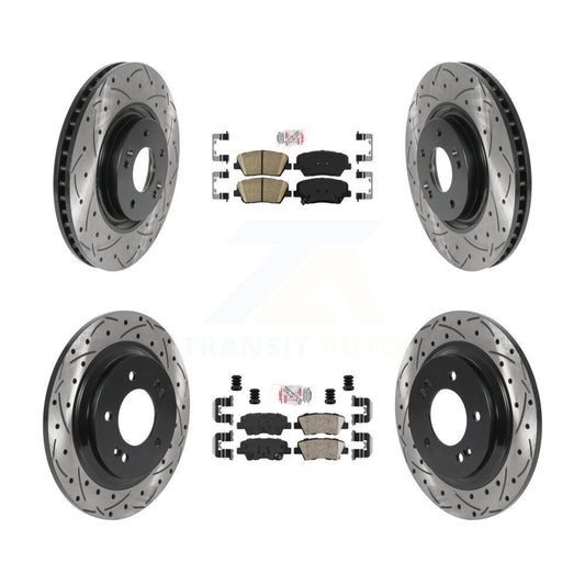 [Avant et Arrière] Disque et plaquette de frein pour 2016-2017 Hyundai Azera Limited KDA-100765