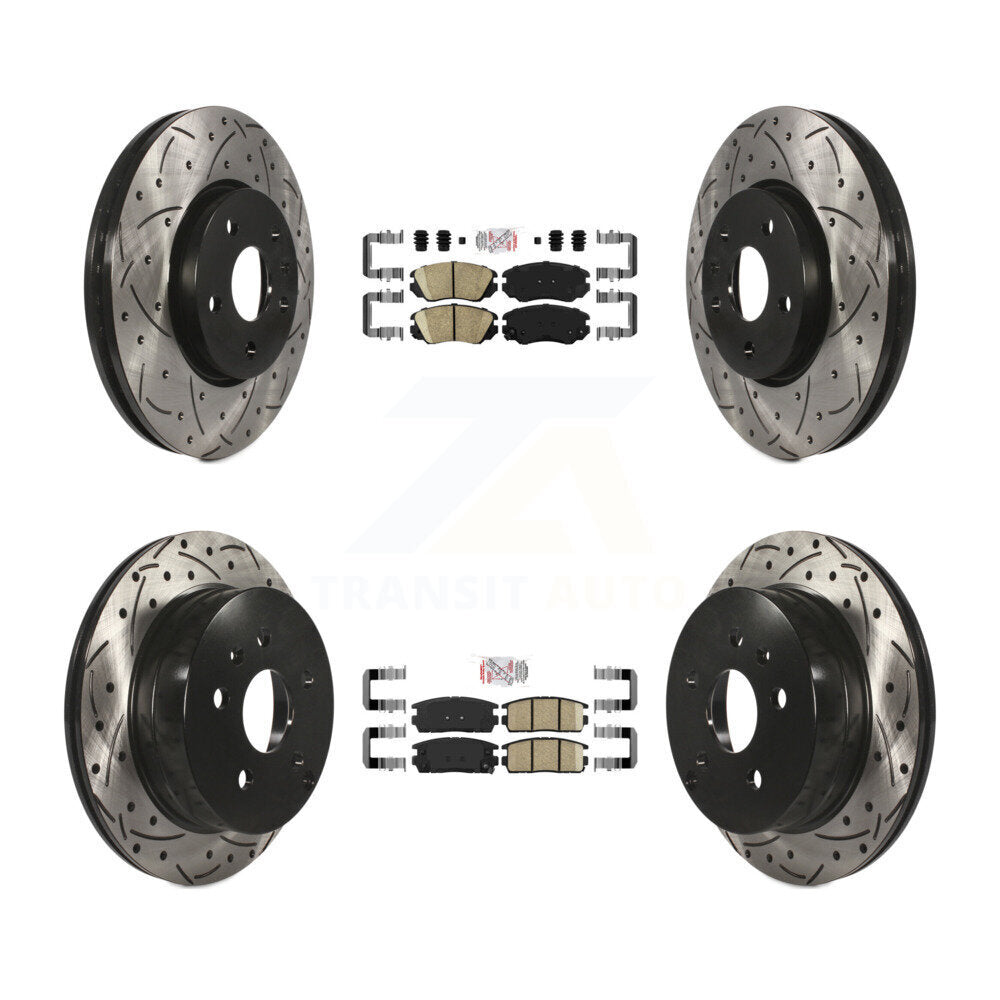 [Avant et Arrière] Disque et plaquette de frein pour Chevrolet Equinox GMC Terrain KDA-100786