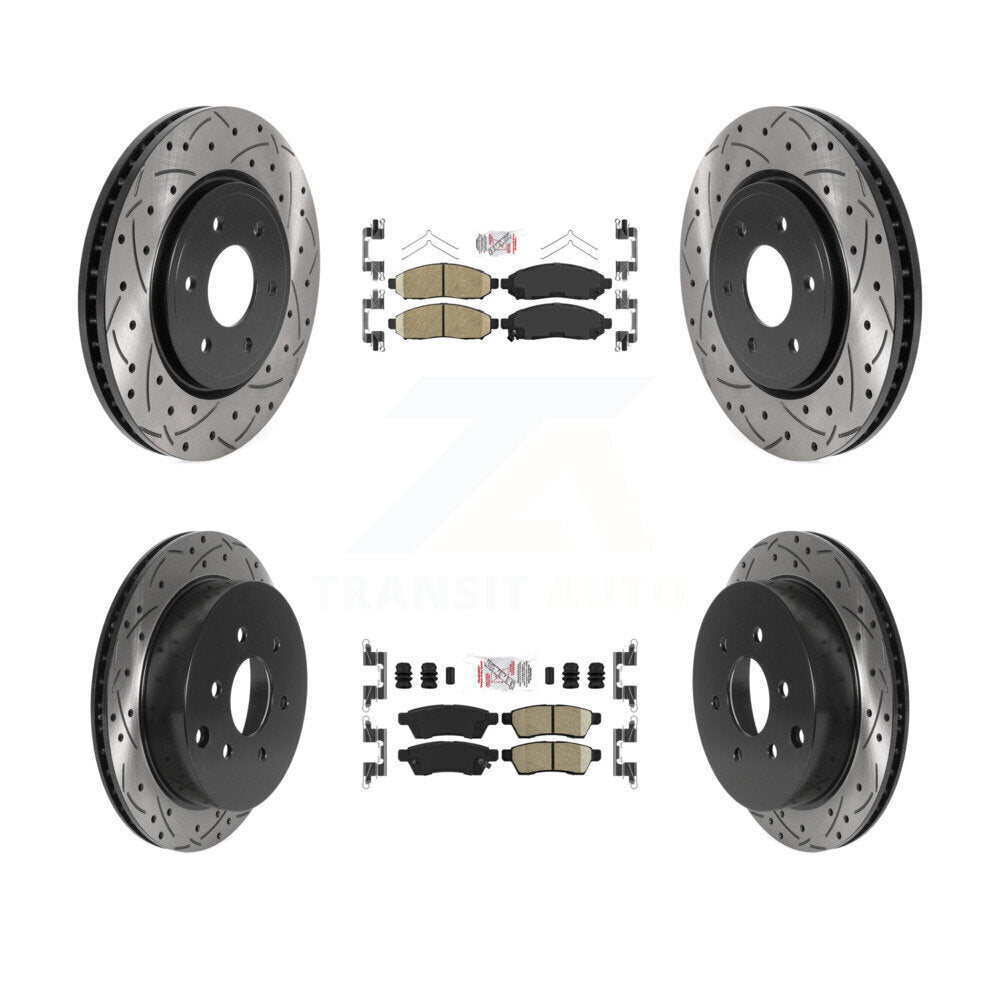 [Avant et Arrière] Disque et plaquette de frein pour Nissan Frontier Xterra Suzuki KDA-100810
