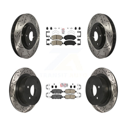[Avant et Arrière] Disque et plaquette de frein pour 2007-2012 Nissan Sentra SE-R Spec V KDA-100925