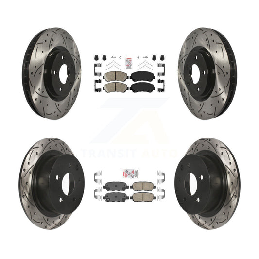 [Avant et Arrière] Disque et plaquette de frein pour 2007-2012 Nissan Sentra SE-R Spec V KDA-100926