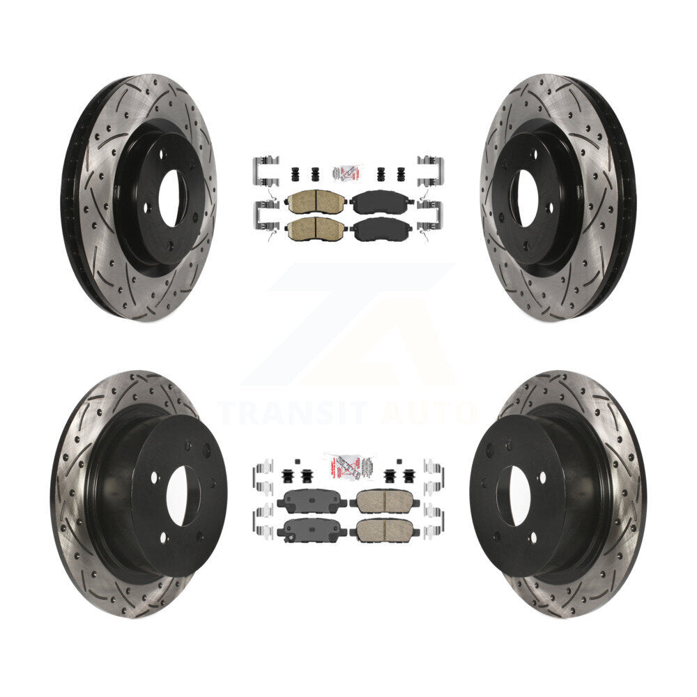 [Avant et Arrière] Disque et plaquette de frein pour 2007-2012 Nissan Sentra SE-R KDA-100929