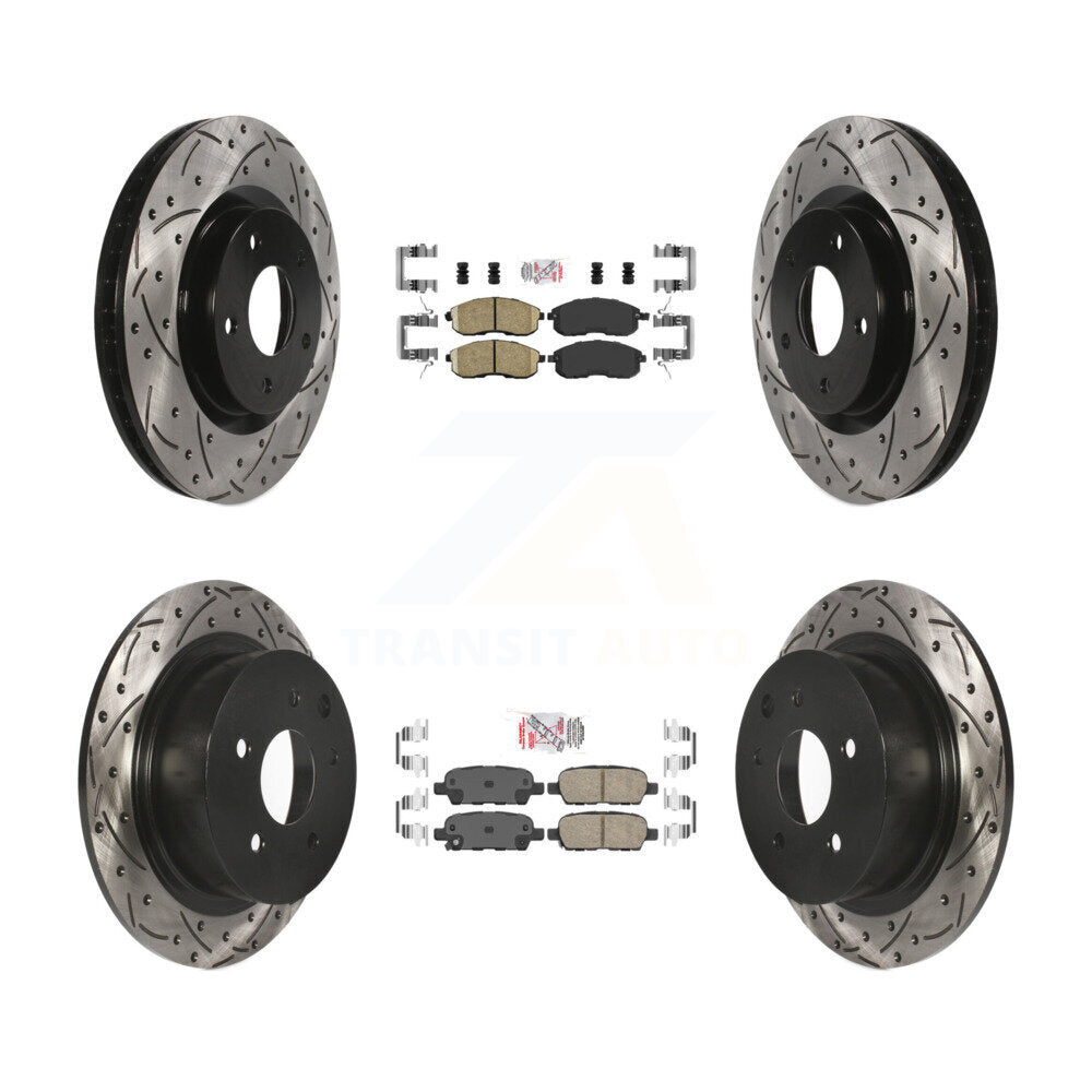 [Avant et Arrière] Disque et plaquette de frein pour 2007-2012 Nissan Sentra SE-R KDA-100930