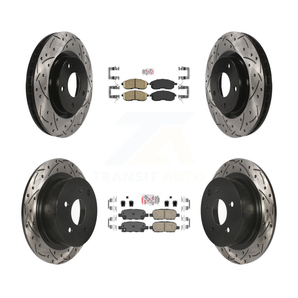 [Avant et Arrière] Disque et plaquette de frein pour 2007-2012 Nissan Sentra SE-R KDA-100931