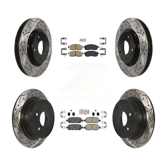 [Avant et Arrière] Disque et plaquette de frein pour 2007-2012 Nissan Sentra SE-R KDA-100931