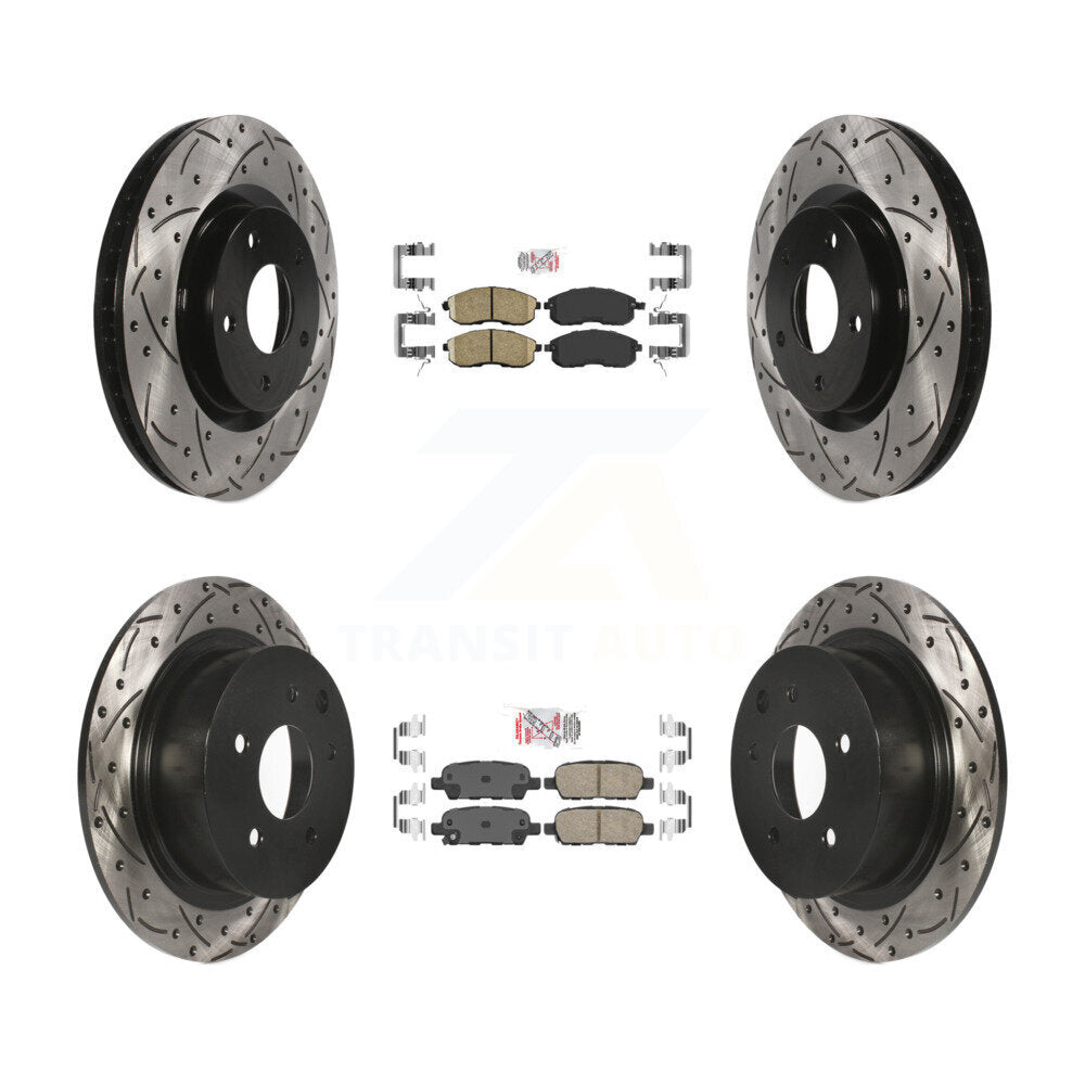 [Avant et Arrière] Disque et plaquette de frein pour 2007-2012 Nissan Sentra SE-R KDA-100932