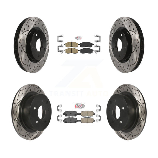 [Avant et Arrière] Disque et plaquette de frein pour 2007-2012 Nissan Sentra SE-R KDA-100932