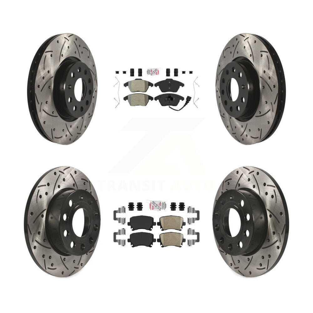 [Avant et Arrière] Disque et plaquette de frein pour Volkswagen Rabbit A3 KDA-101018