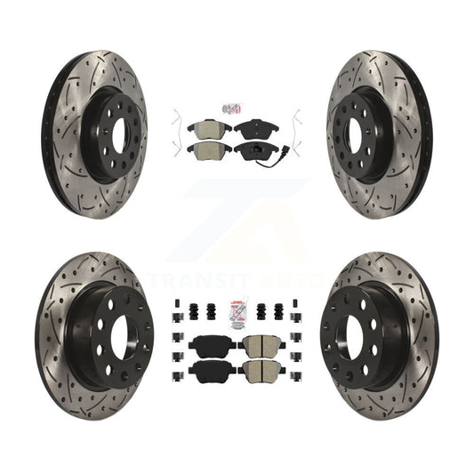 [Avant et Arrière] Disque et plaquette de frein pour 17-18 Volkswagen Jetta 2.0L KDA-101019