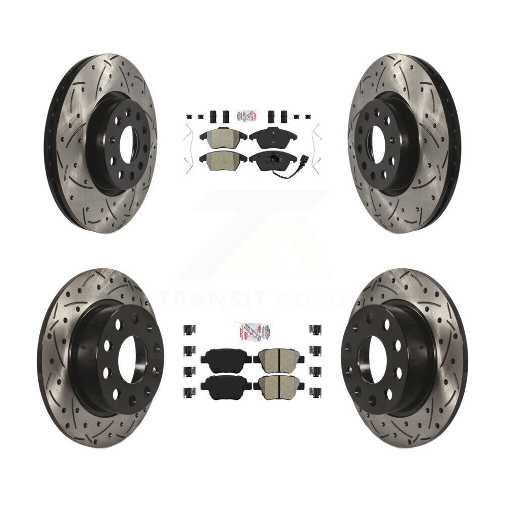 [Avant et Arrière] Disque et plaquette de frein pour 17-18 Volkswagen Jetta 2.0L KDA-101027