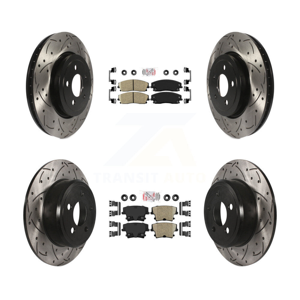 [Avant et Arrière] Disque et plaquette de frein pour 15-18 Dodge Charger RWD with 3.6L KDA-101058