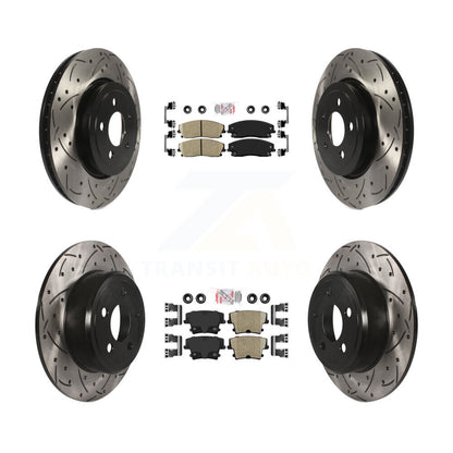 [Avant et Arrière] Disque et plaquette de frein pour 15-18 Dodge Charger RWD with 3.6L KDA-101058