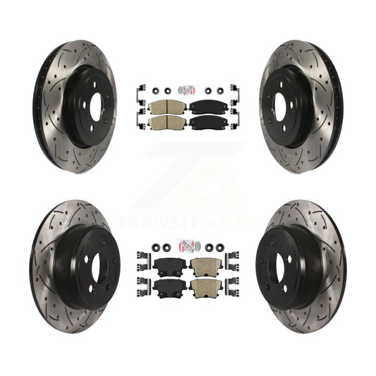 [Avant et Arrière] Disque et plaquette de frein pour 15-18 Dodge Charger RWD with 3.6L KDA-101058