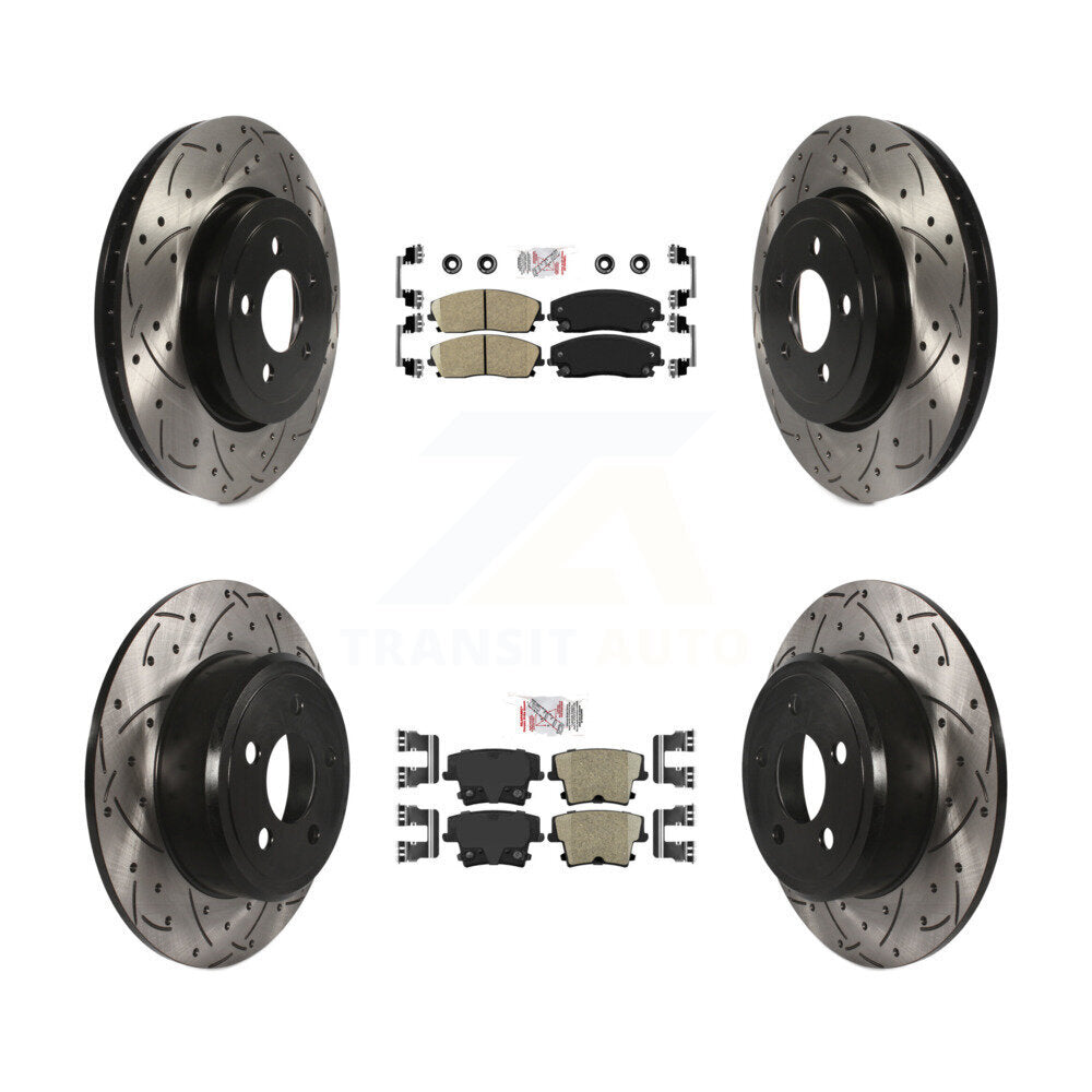 [Avant et Arrière] Disque et plaquette de frein pour 15-18 Dodge Charger RWD with 3.6L KDA-101060