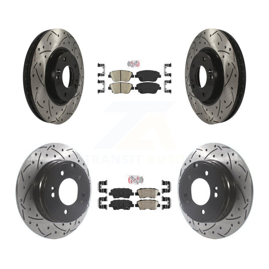 [Avant et Arrière] Disque et plaquette de frein pour Hyundai Sonata Kia Optima KDA-101151