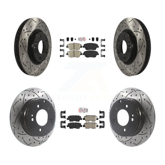 [Avant et Arrière] Disque et plaquette de frein pour Hyundai Sonata Kia Optima KDA-101153
