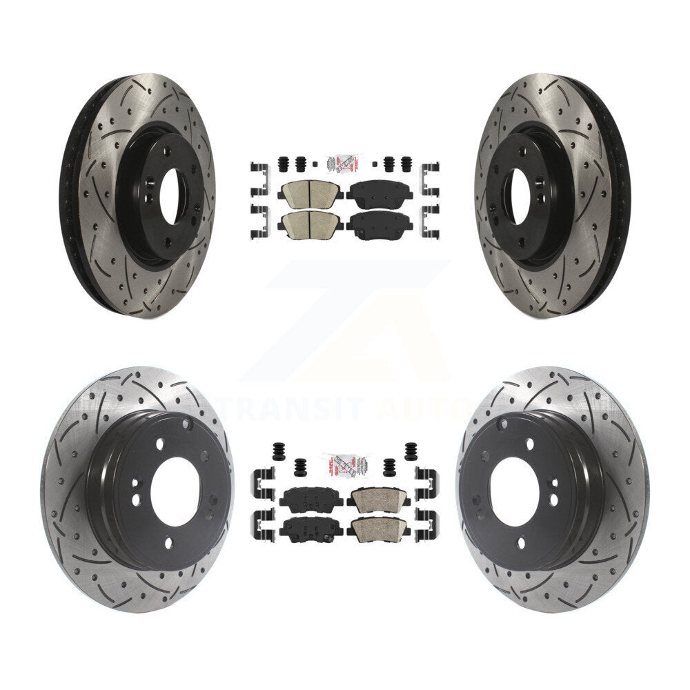[Avant et Arrière] Disque et plaquette de frein pour Hyundai Sonata Kia Optima KDA-101154