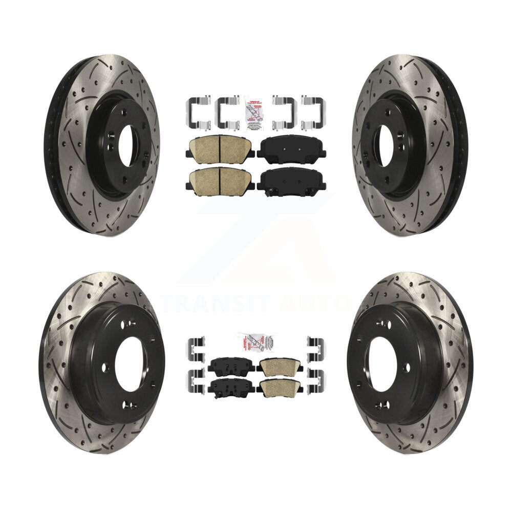 [Avant et Arrière] Disque et plaquette de frein pour 13-15 Hyundai Veloster Turbocharged KDA-101155
