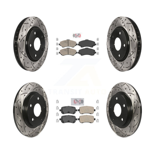 [Avant et Arrière] Disque et plaquette de frein pour Dodge Grand Caravan Journey Town & KDA-101283