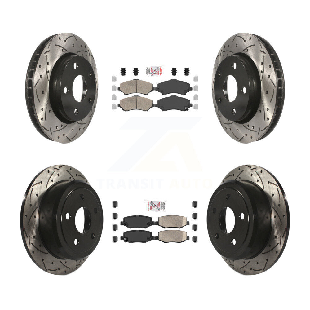 [Avant et Arrière] Disque et plaquette de frein pour Jeep Wrangler KDA-101284