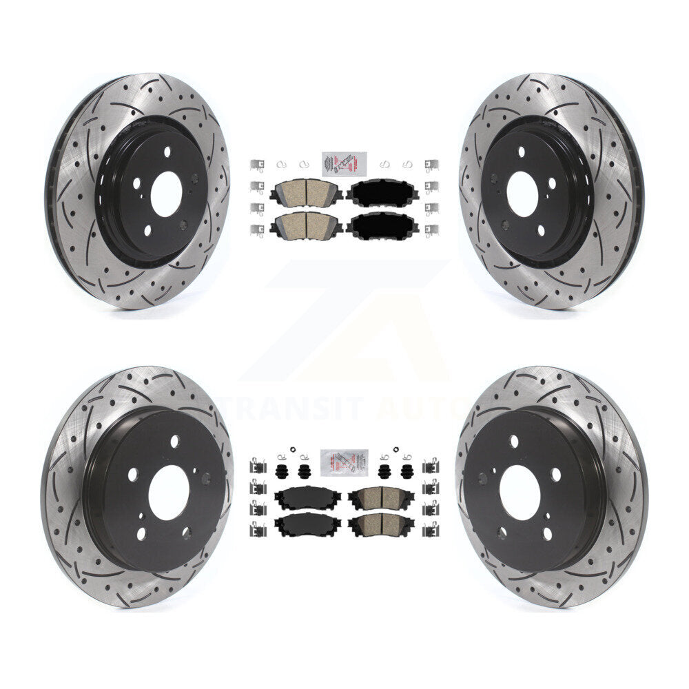 [Avant et Arrière] Disque et plaquette de frein pour 2020 Toyota Camry With TRD Package KDA-101320