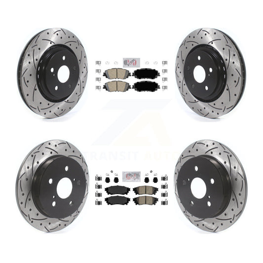 [Avant et Arrière] Disque et plaquette de frein pour 2020 Toyota Camry With TRD Package KDA-101320
