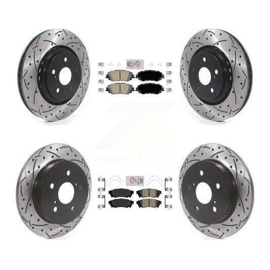[Avant et Arrière] Disque et plaquette de frein pour 2020 Toyota Camry With TRD Package KDA-101321