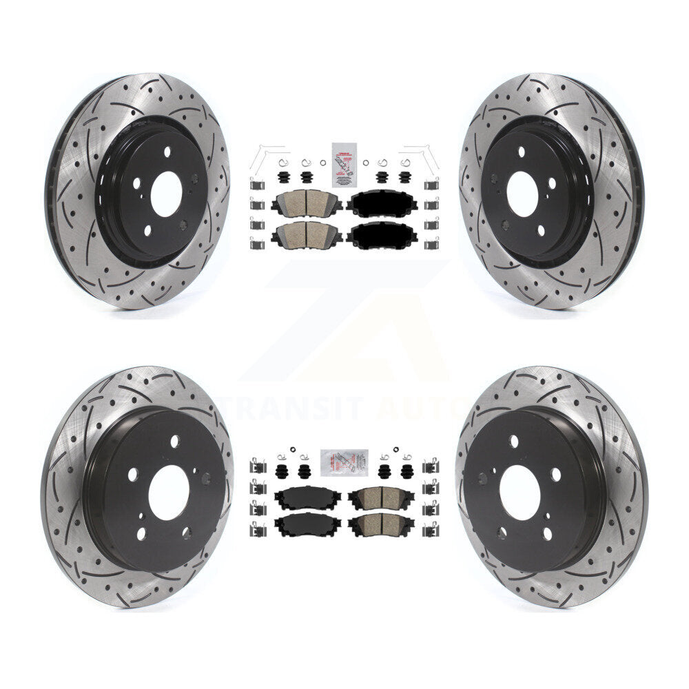 [Avant et Arrière] Disque et plaquette de frein pour 2020 Toyota Camry With TRD Package KDA-101322