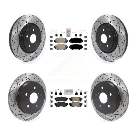 [Avant et Arrière] Disque et plaquette de frein pour 2020 Toyota Camry With TRD Package KDA-101322