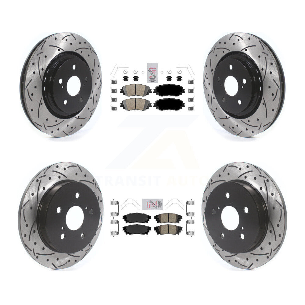 [Avant et Arrière] Disque et plaquette de frein pour 2020 Toyota Camry With TRD Package KDA-101323